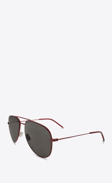 SAINT LAURENT CLASSIC E Classic 11 red and gray sunglasses b_V4